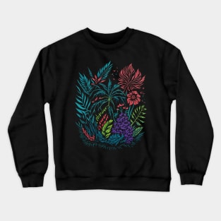 Exotic Flowers and Plants Crewneck Sweatshirt